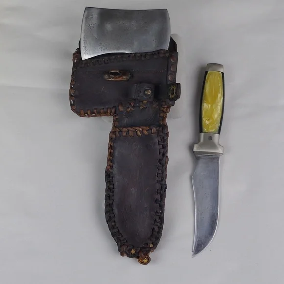 Beautiful Vintage Rare Case XX Hatchet And Knife Combo.